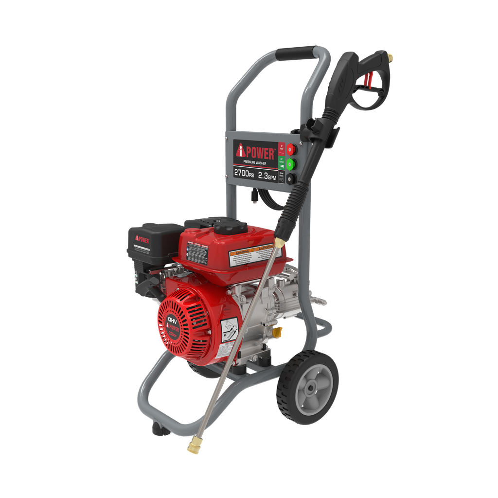 HIDROLAVADORA A GASOLINA MODELO AIPOWER 2700 PSI MOTOR 196 CC BOMBA AXIAL DE 3 PISTONES