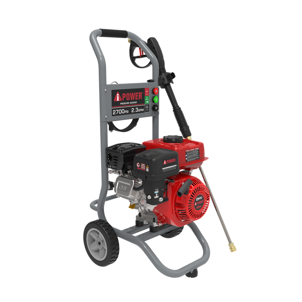 HIDROLAVADORA A GASOLINA MODELO AIPOWER 2700 PSI MOTOR 196 CC BOMBA AXIAL DE 3 PISTONES