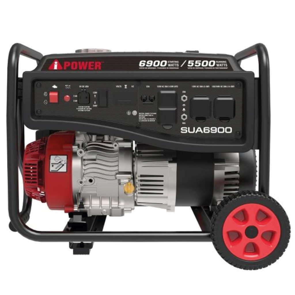 GENERADOR A GASOLINA MOD. SUA DE 6900 WATTS DE ARRANQUE Y 5500 WATTS CONTINUOS C/PROTECCION DE BAJO NIVEL DE ACEITE