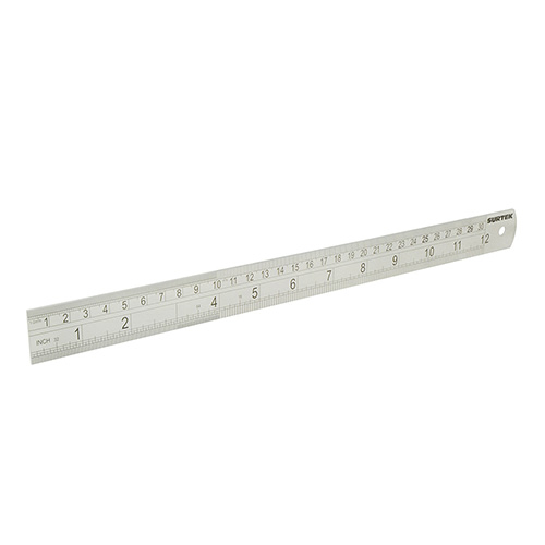 REGLA DE ACERO INOXIDABLE 12"