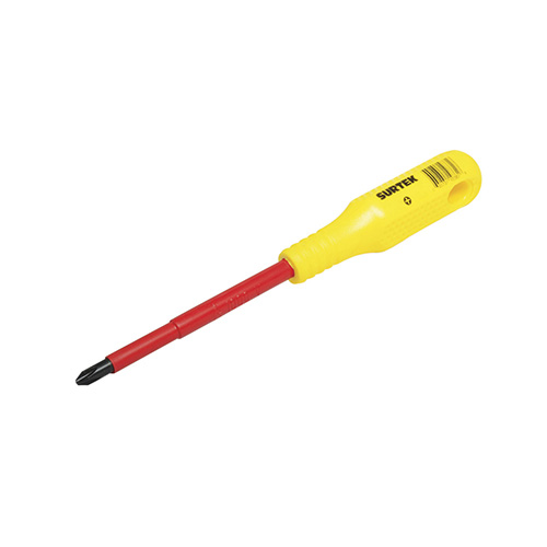 DESTORNILLADOR CON MANGO AMARILLO DIELECTRICO, PUNTA PHILLIPS 1000V #1 X 3"