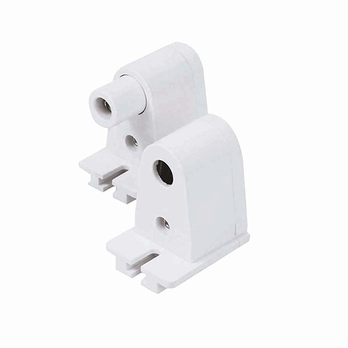 PORTALAMPARA COMPACTA SLIM LINE CON TERMINALES DE PRESION, 2 PIEZAS