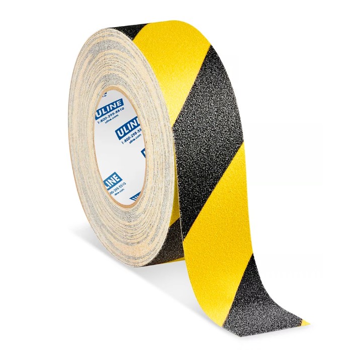 CINTA ANTIDERRAPANTE TIPO 770 AMARILLO NEGRO 2 PULG X 4.57 mts
