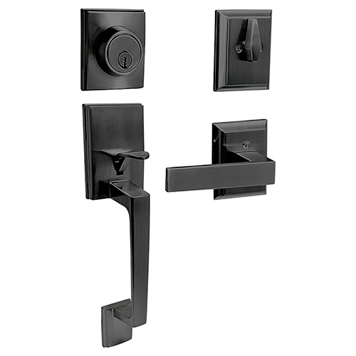 GATILLO RECTANGULAR SÓLIDO PARA ENTRADA FUNCIÓN DOBLE, NEGRO, VISUAL