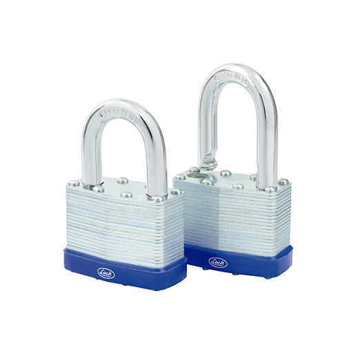 JUEGO DE 2 CANDADOS LAMINADOS 50 MM, LLAVE ESTÁNDAR