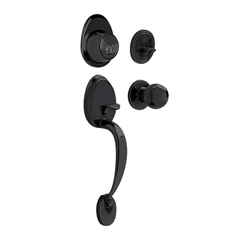 GATILLO OVALADO SÓLIDO PARA ENTRADA FUNCIÓN SENCILLA, NEGRO, VISUAL