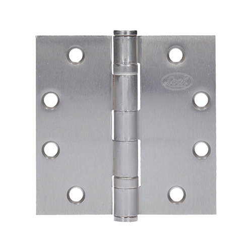 BISAGRA CUADRADA ARQUITECTÓNICA CON BALERO DE ACERO NÍQUEL SATINADO 4.5" X 4.5"