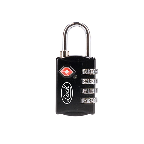 CANDADO DE COMBINACIÓN PROGRAMABLE TSA PARA MALETA, NEGRO 30 MM