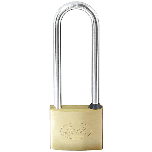 CANDADO DE LATÓN EXTRA LARGO 30 MM, LLAVE ESTÁNDAR