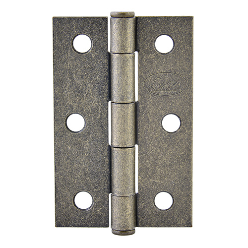BISAGRA ALARGADA DE ACERO LATÓN ANTIGUO 4" X 2.87"