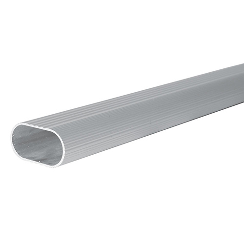 TUBO OVALADO PARA CLÓSET 3 M, DE ALUMINIO