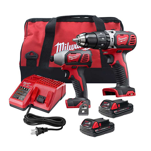 COMBO TALADRO/ROTOM./DESTOR. 1/2 18 V + ATORN. DE IMPACTO 1/4 18V + MALETA + JGO DE BROCAS Y PUNTAS 95 PZAS