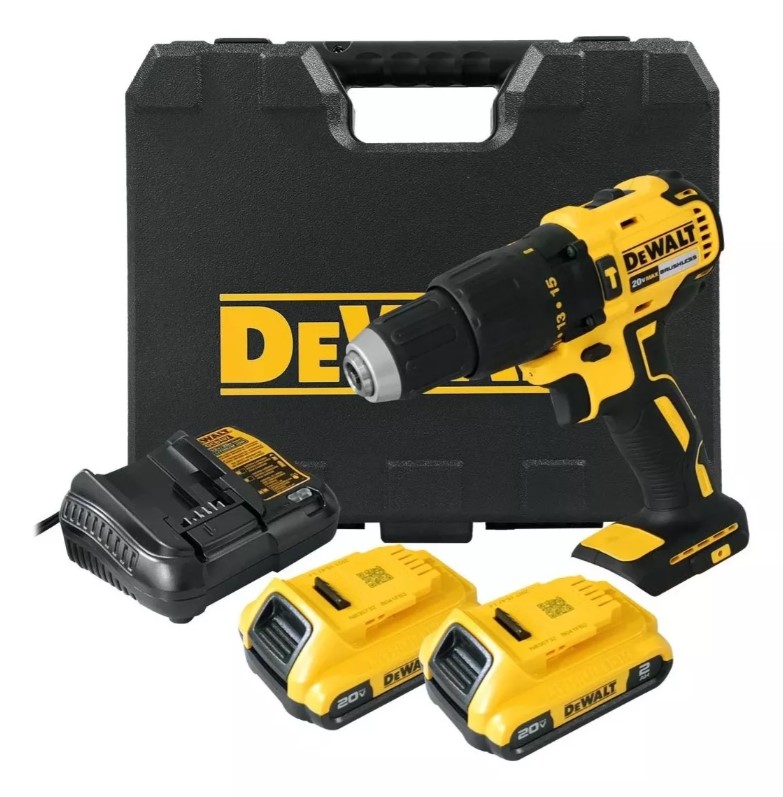 ROTOMARTILLO / ATORNILLADOR BRUSHLESS DE 1/2 20 V CON 2 BATERIAS Y CARGADOR