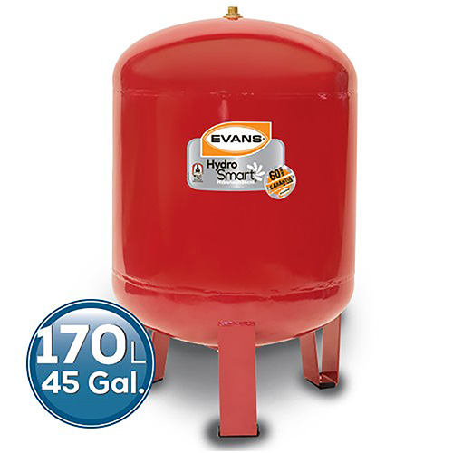 TANQUE HIDRONEUMATICO VERTICAL 170L MEMBRANA INTERCAMBIABLE