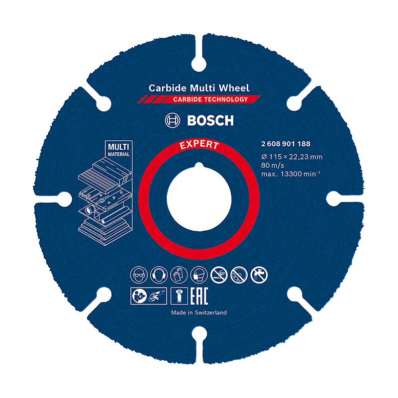 DISCO DE CORTE EXPERT CARBIDE MULTI WHEEL MULTIMATERIAL 115 MM