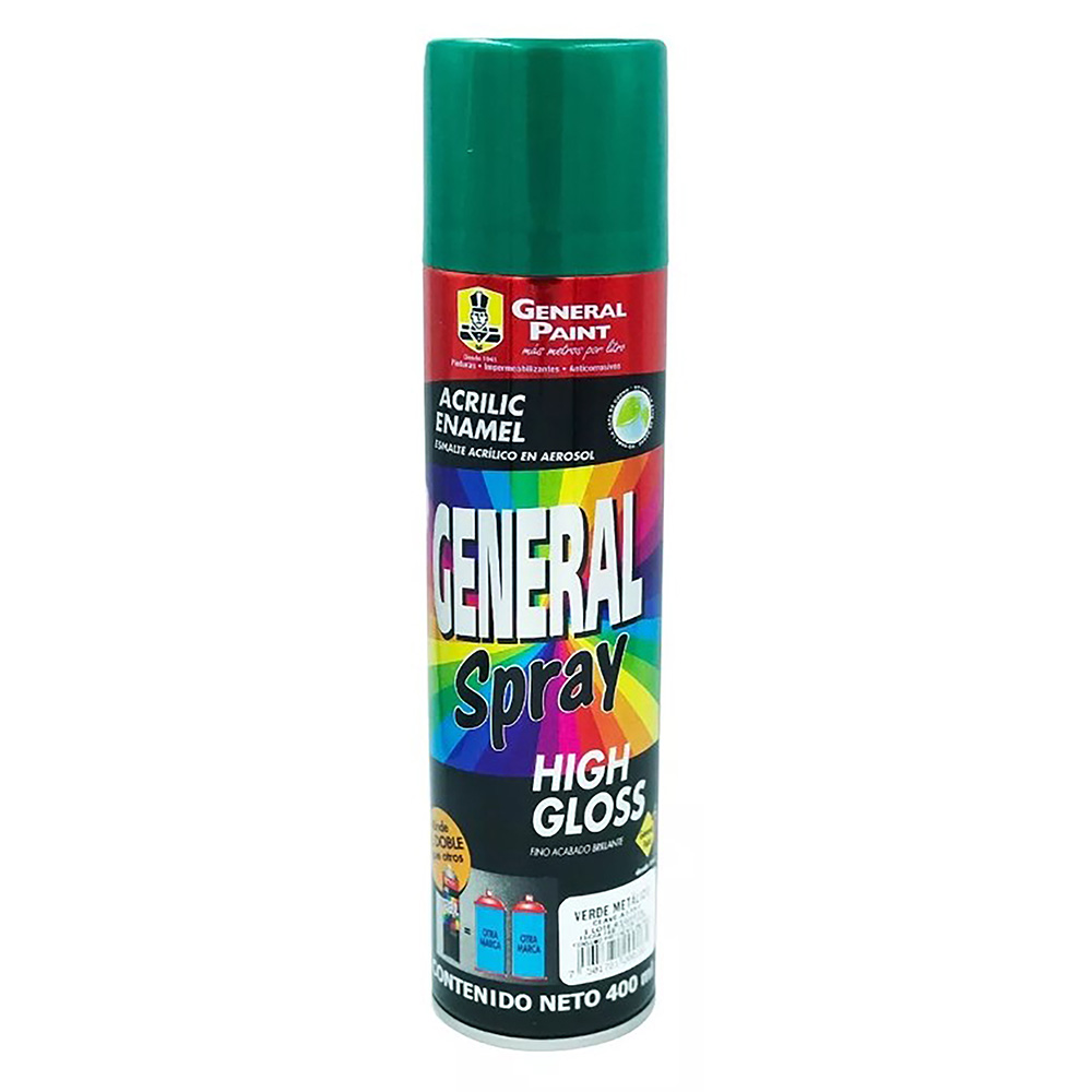 PINTURA EN SPRAY (BOTE 400ml) VERDE METALICO