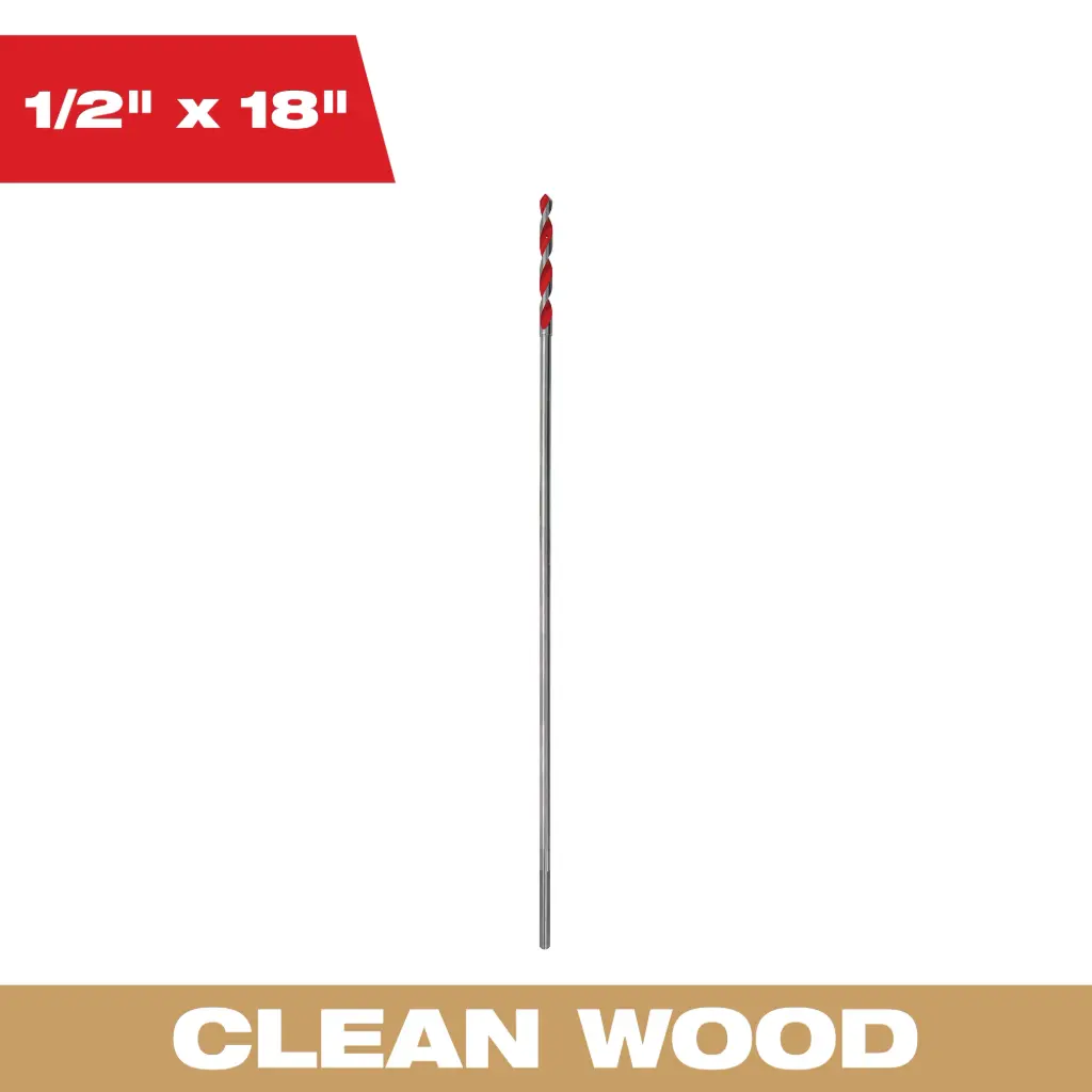 BROCA DELGADA PARA INSATALADORES 1/2" X 18"