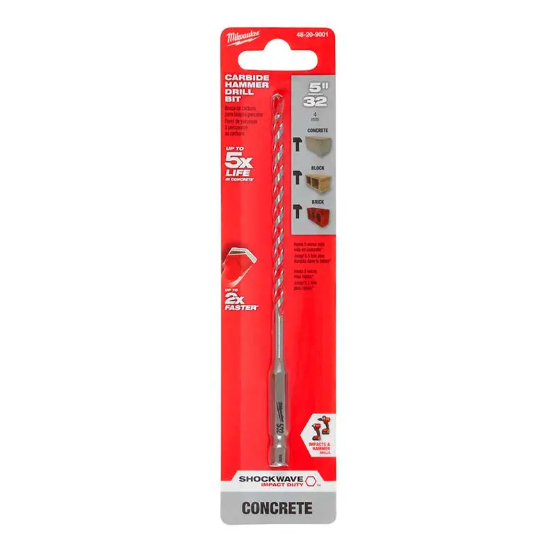 BROCA CON PUNTA DE CARBURO 5/32" X 2" X 4"