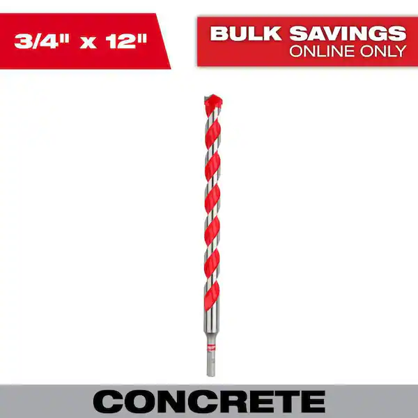 BROCA CON PUNTA DE CARBURO 3/4" X 10" X 12"