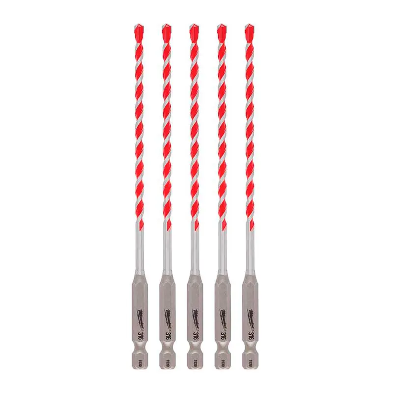 BROCA CON PUNTA DE CARBURO 3/16" X 4" X 4" 5PK