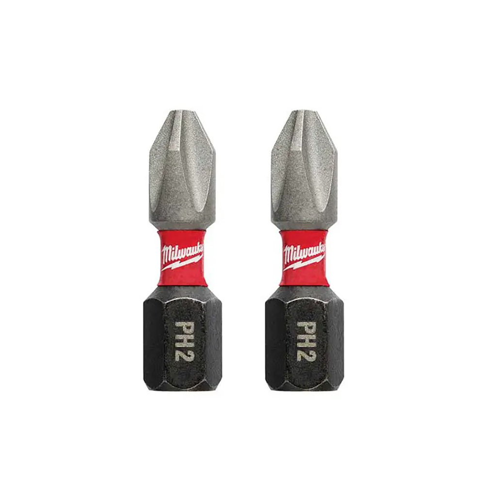 PAQUETE DE 2 INSERTO PHILLIPS PH2 X 1 SHOCKWAVE