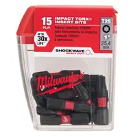 (5)15PK INSERT BIT T25 TICTAC