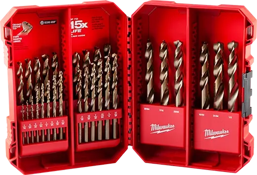 JUEGO DE BROCAS DE COBALTO RED HELIX 29 PIEZAS