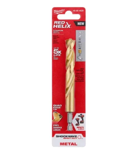 BROCA DE TITANIO SHOCKWAVE 1/2"