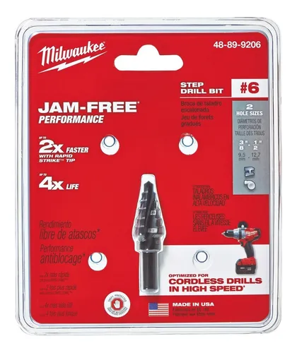 BROCA ESCALONADA 3/8" & 1/2" #6