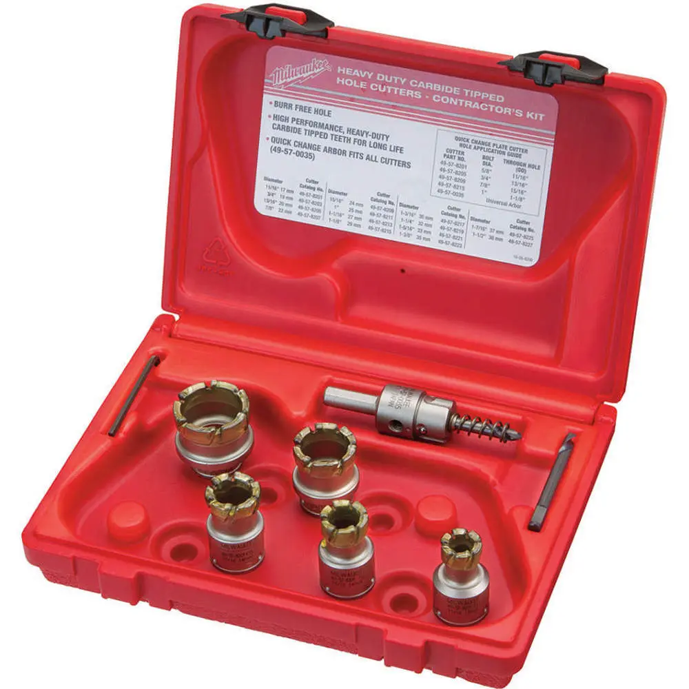 JUEGO BROCA SIERRA CAMBIO RAPIDO CARBURO PARA LAMINA 2-3/8"