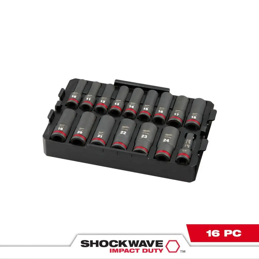 1/2DR 16PC MM IMP SCKT SET TY