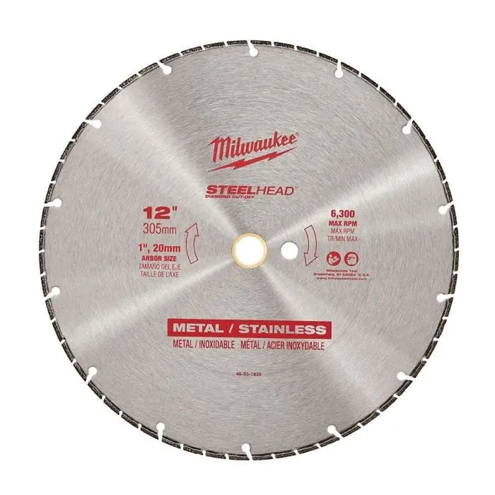 DISCO 12" STEELHEAD PARA CORTE EN METAL