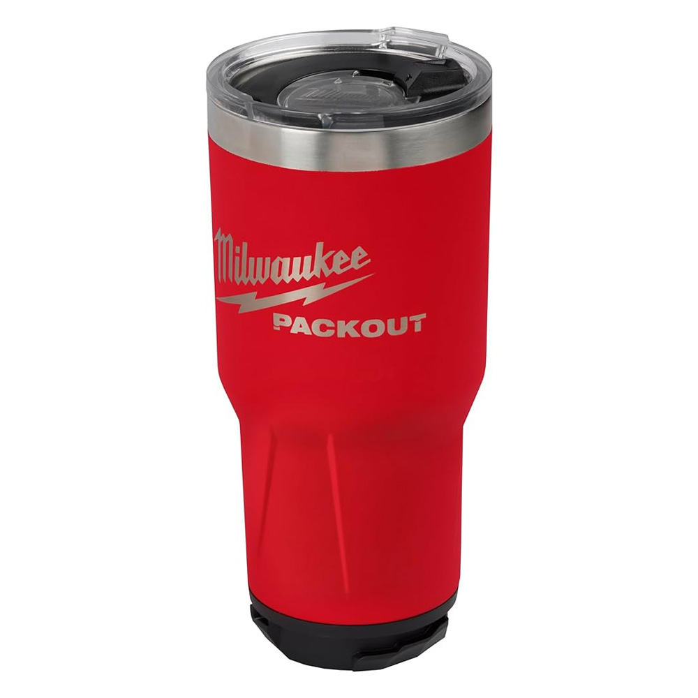 VASO MILWAUKEE DE 30 ONZAS C/SISTEMA PACKOUT™ COLOR ROJO (TUMBLER)