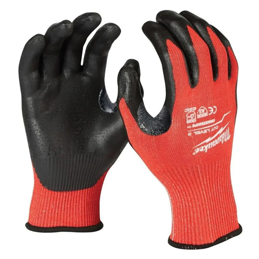 GUANTES ANTICORTE NIVEL 3 BAÑADOS EN NITRILO TALLA M