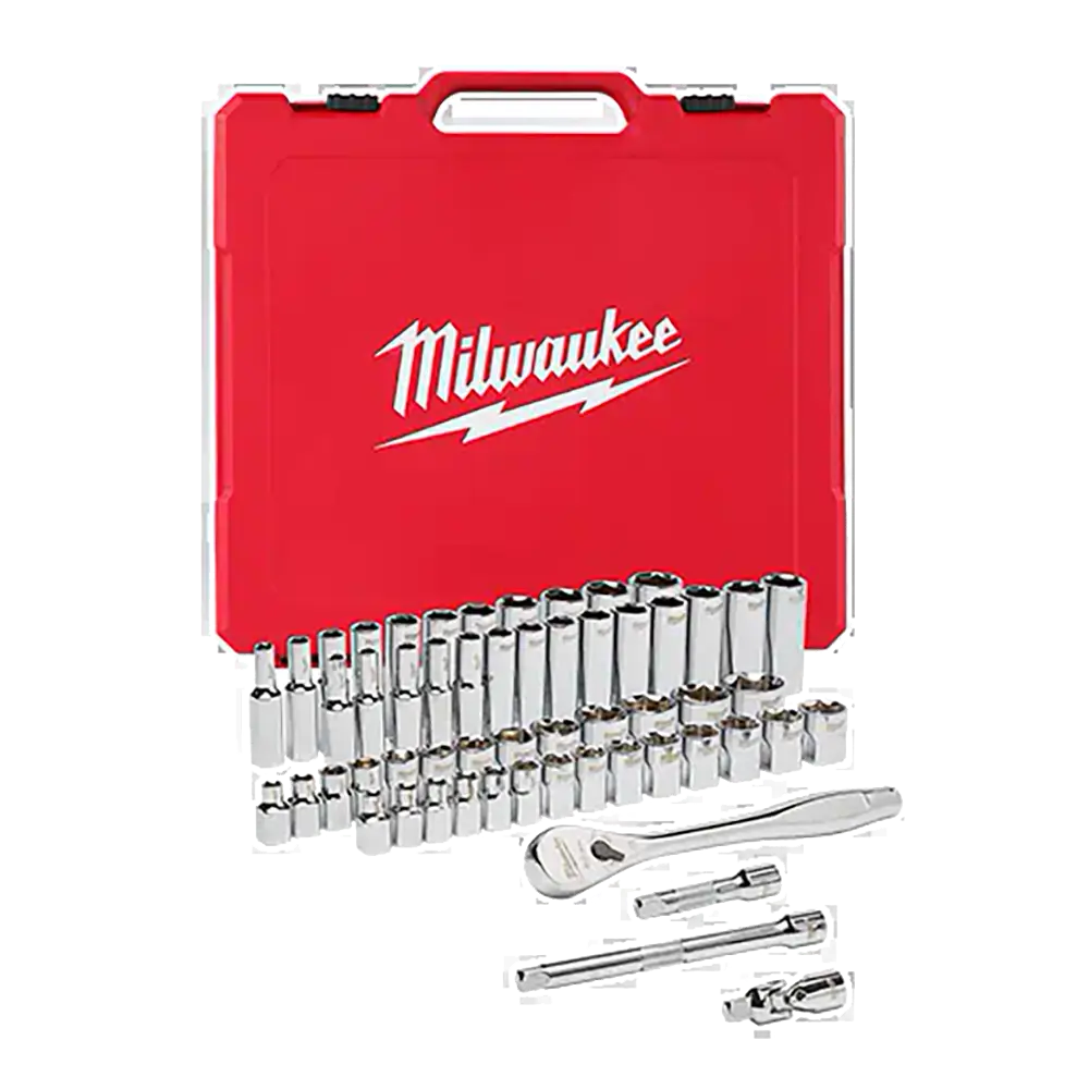 DADOS MÉTRICOS Y SAE DE 3/8" JUEGO DE 56 PZAS