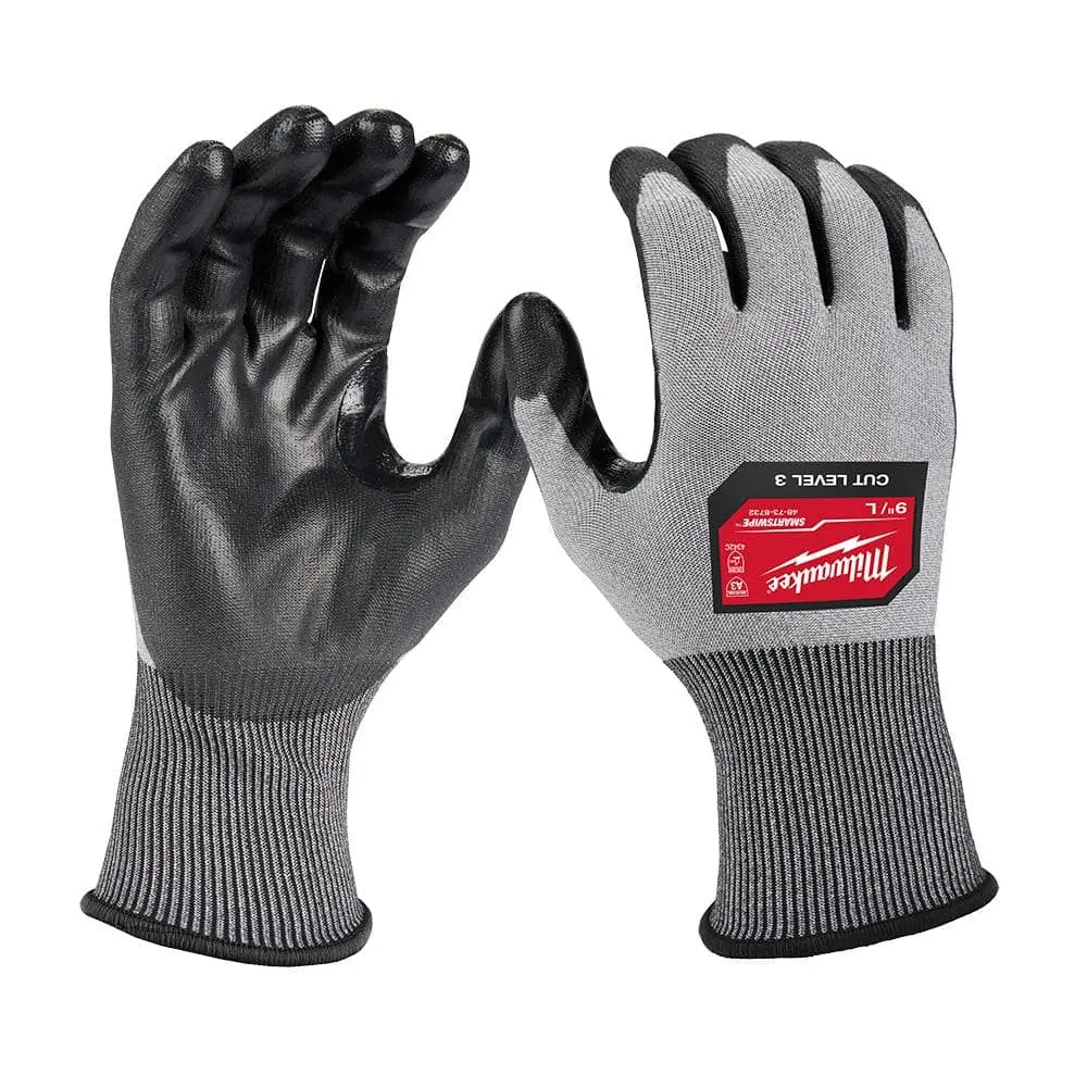 PAQUETE DE 6 PARES DE GUANTES DE ALTA DESTREZA MILWAUKEE, RESISTENCIA AL CORTE NIVEL 3, TALLA GRANDE (L)