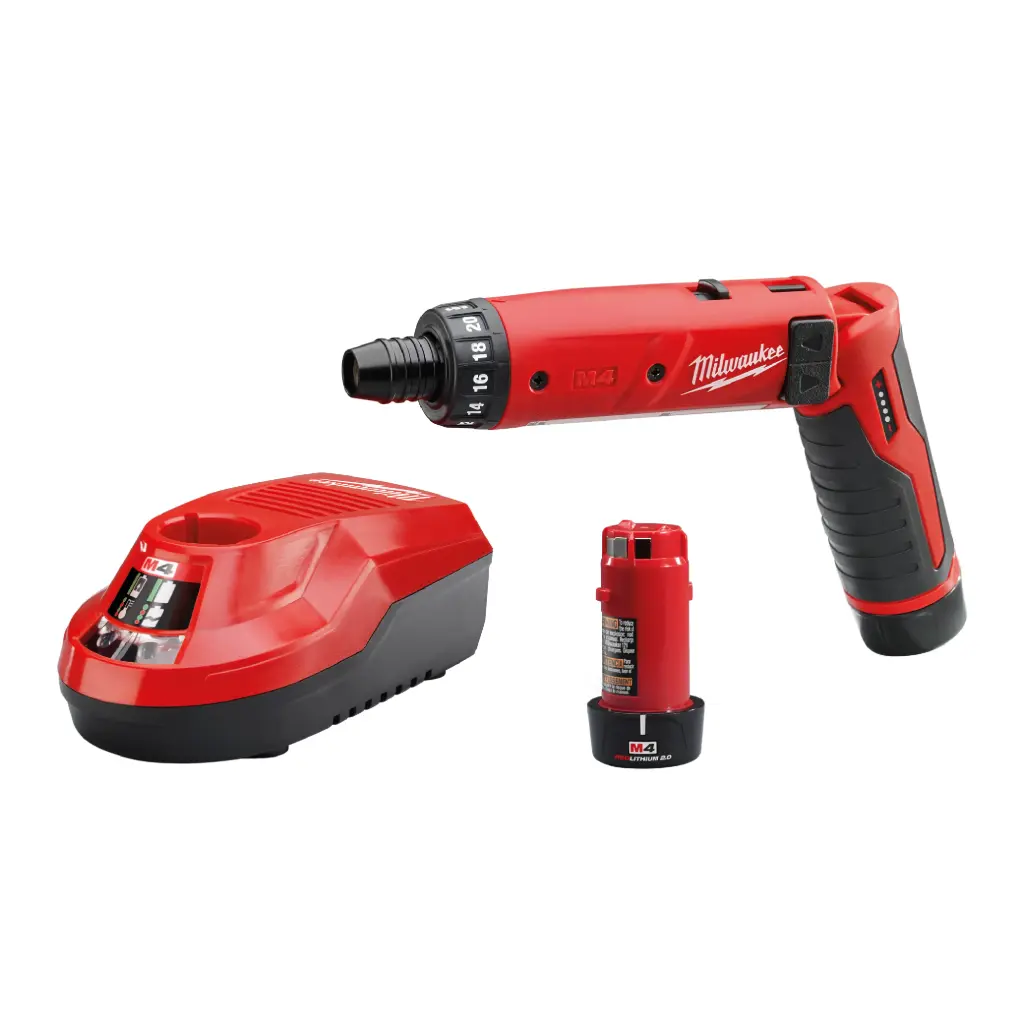 ATORNILLADOR M4 REDLITHIUM 200 Y 600 RPM 1/4 HEX CON DOS BATERIAS Y CARGADOR
