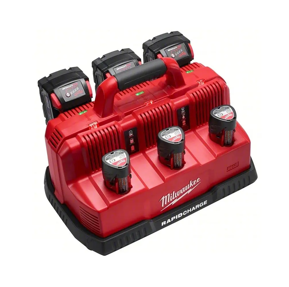 CARGADOR MULTIVOLTAJE CARGA RAPIDA HASTA 6 BATERIAS SIMULTANEAS M12™ M18™