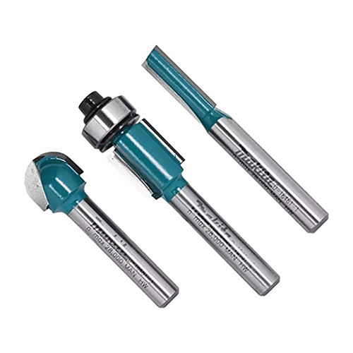 JUEGO DE CUCHILLAS P/ROUTER ZANCO DE 1/4 DE CARBONO DE TUGSTENO (MAA-D16461)