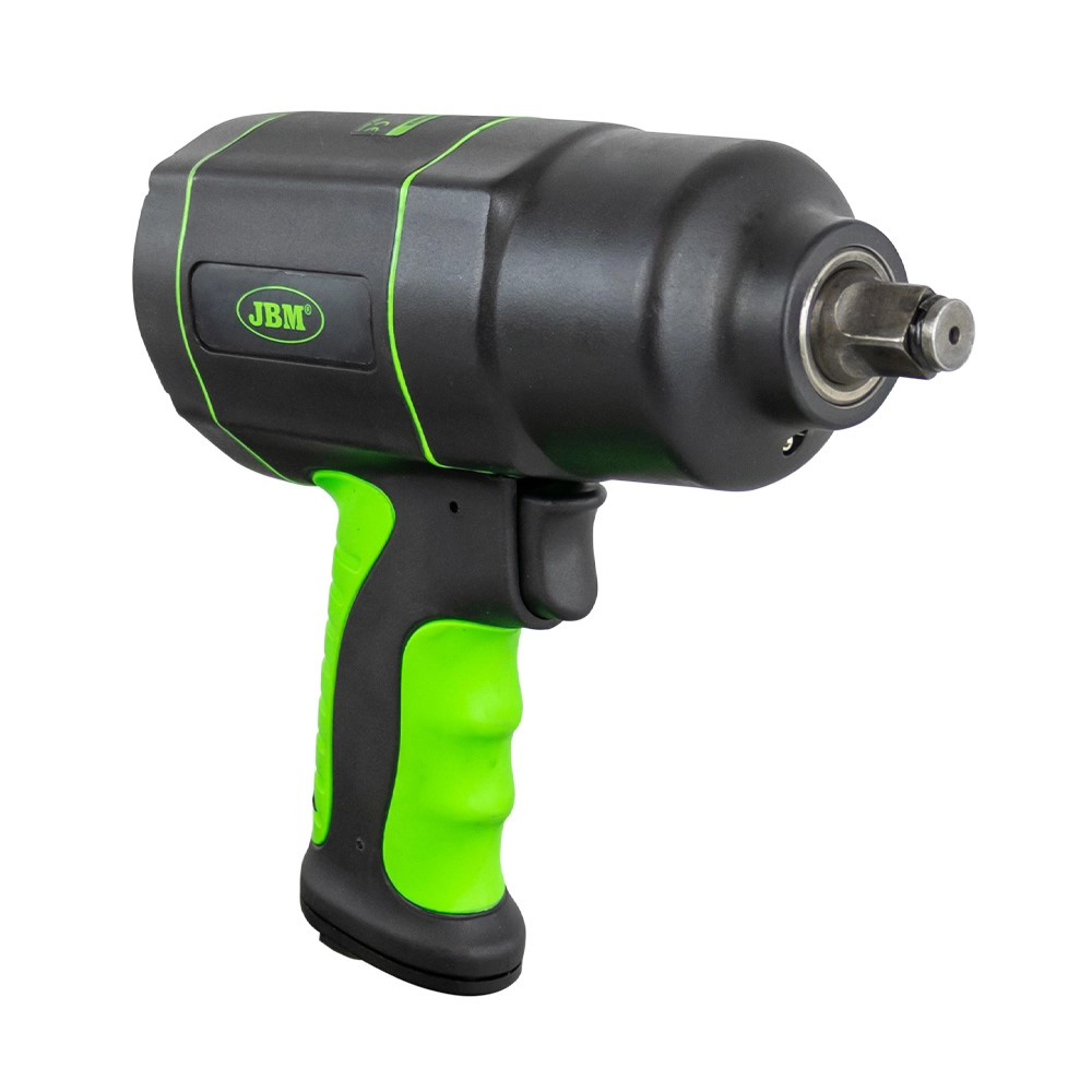 PISTOLA DE IMPACTO CUADRO DE 1/2" 1200 NM MECANISMO DE DOBLE MARTILLO 4 VELOCIDADES 90 PSI PESO 2 KGS
