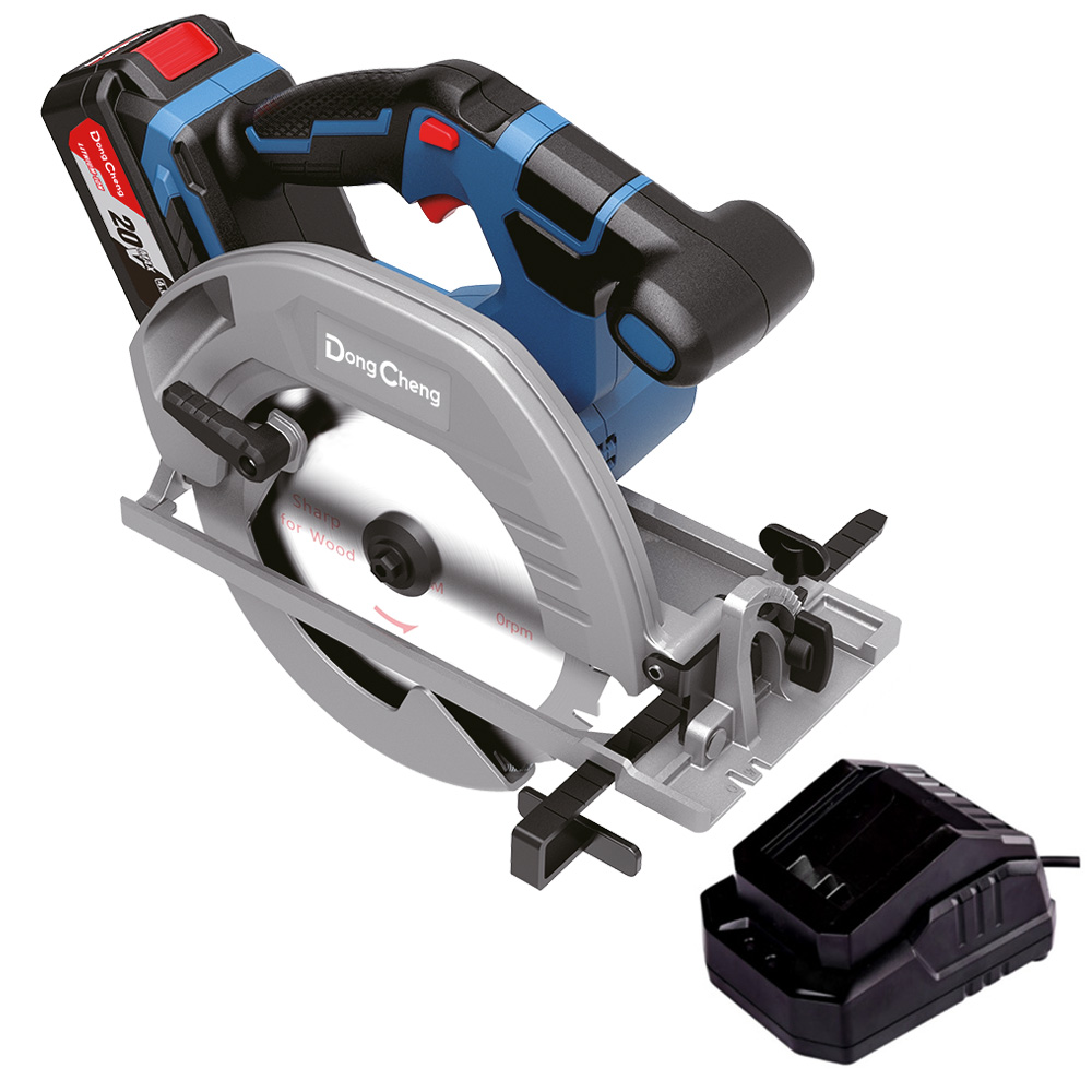 SIERRA CIRCULAR 7 1/4 INALAMBRICA 20 V S/CARBONES C/1 BAT. DE 4 AMPS. Y CARGADOR