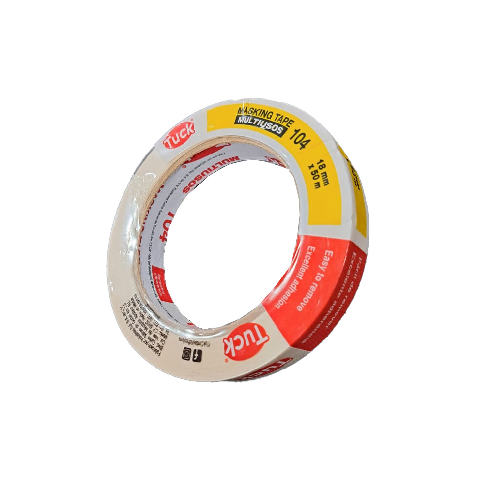 CINTA MASKING TAPE MODELO 104 EMP. NEGRO DE 1/2 X 50 USO GENERAL (LINEA SUPER ECONOMICA SIMILAR A LA 110)