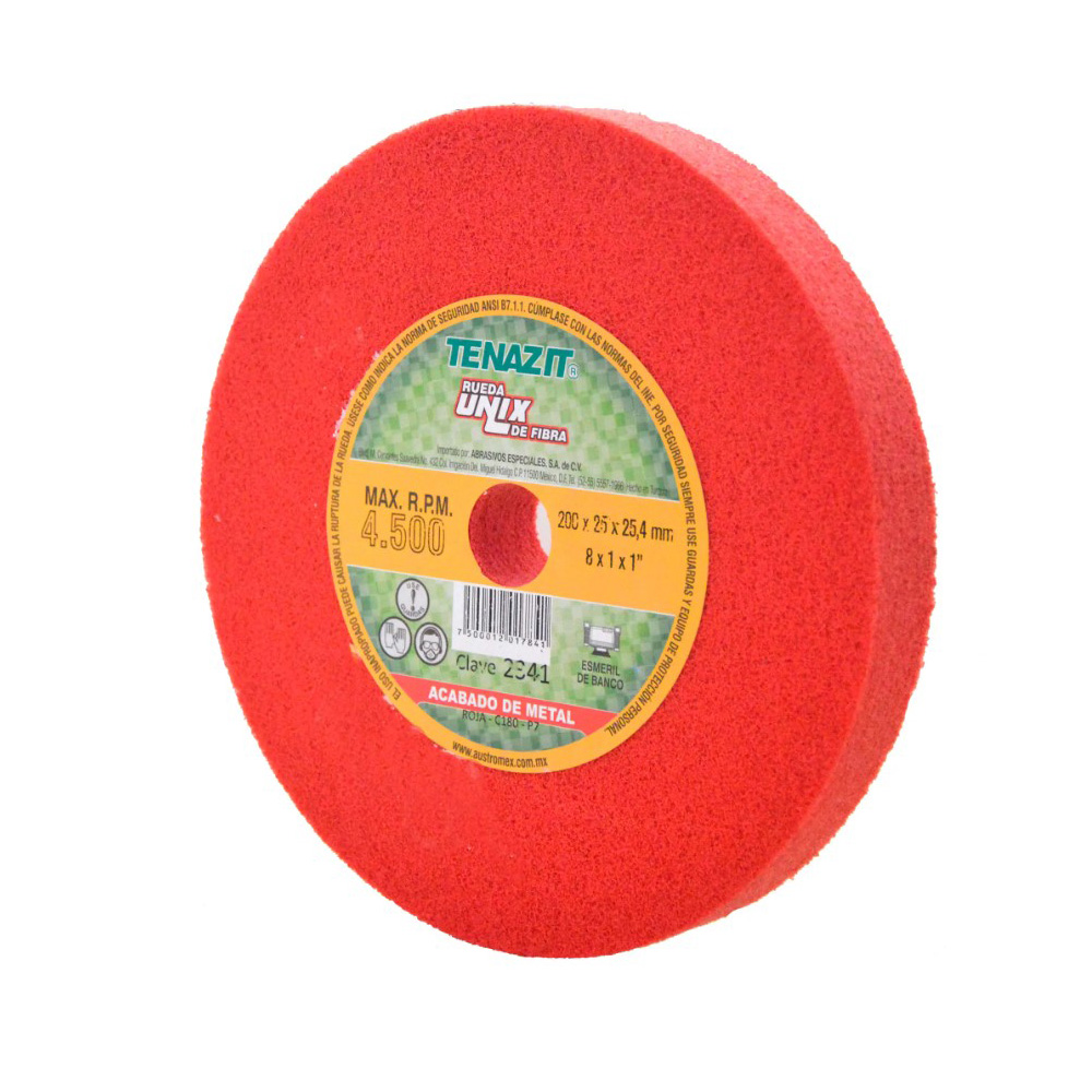 RUEDA UNIX DE OXIDO DE ALUMINIO GNO 180 200 X 25 X 25.4 MM