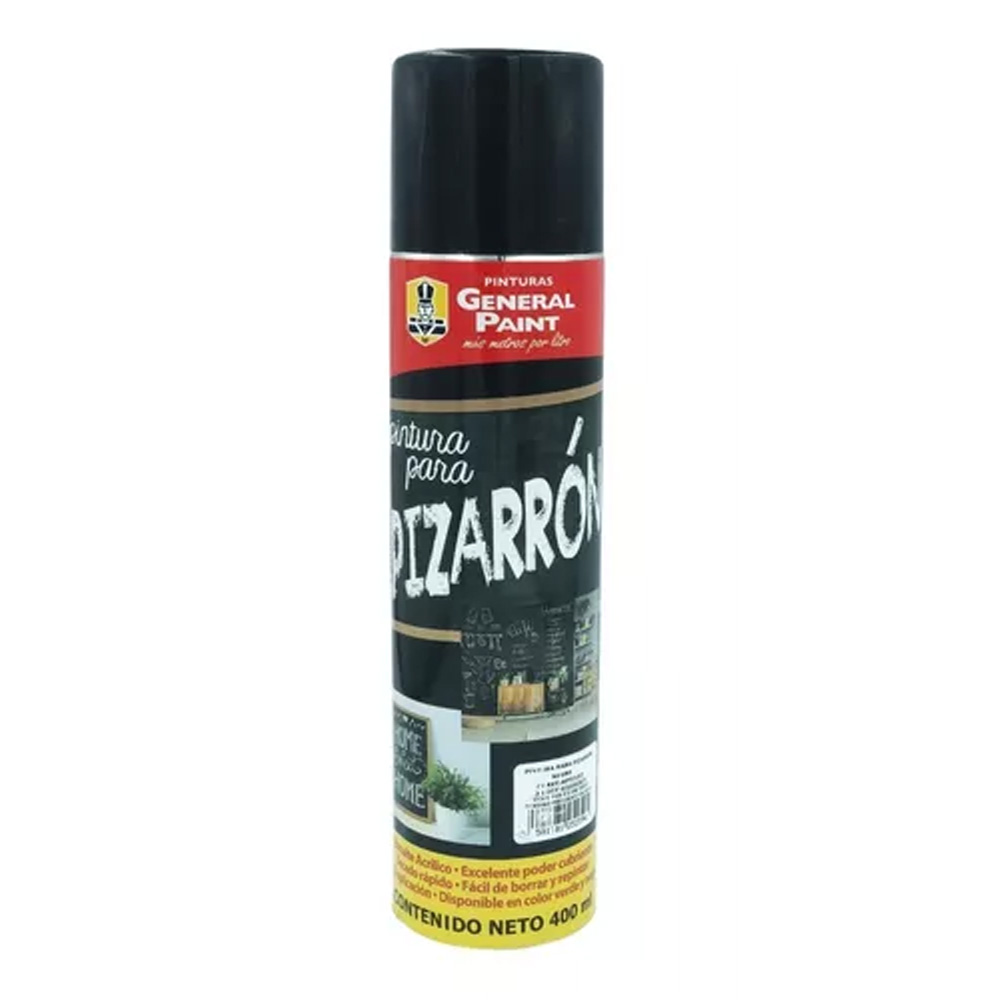 PINTURA EN SPRAY (BOTE 400ml) ESPECIAL PARA PIZARRON COLOR NEGRA