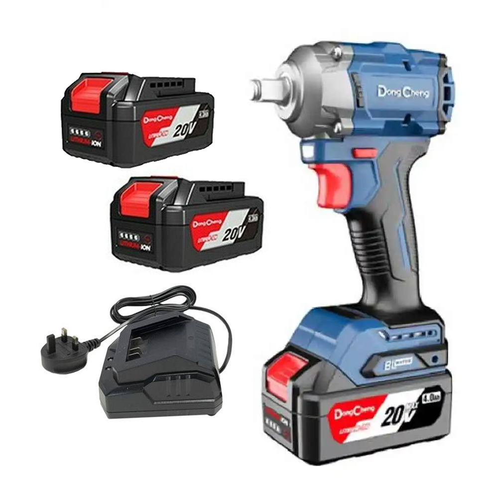 LLAVE DE IMPACTO 1/2 S/CARBONES COMPACTA 20 V CON 2 BATERIAS 4 AMP, CARGADOR Y ESTUCHE