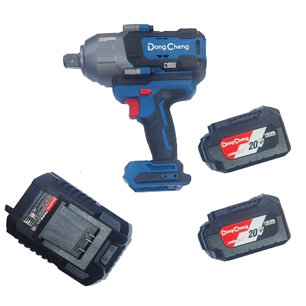 LLAVE DE IMPACTO 3/4 SIN CARBONES 20V CON 2 BATERIAS 6 AMP CARGADOR RAPIDO Y ESTUCHE