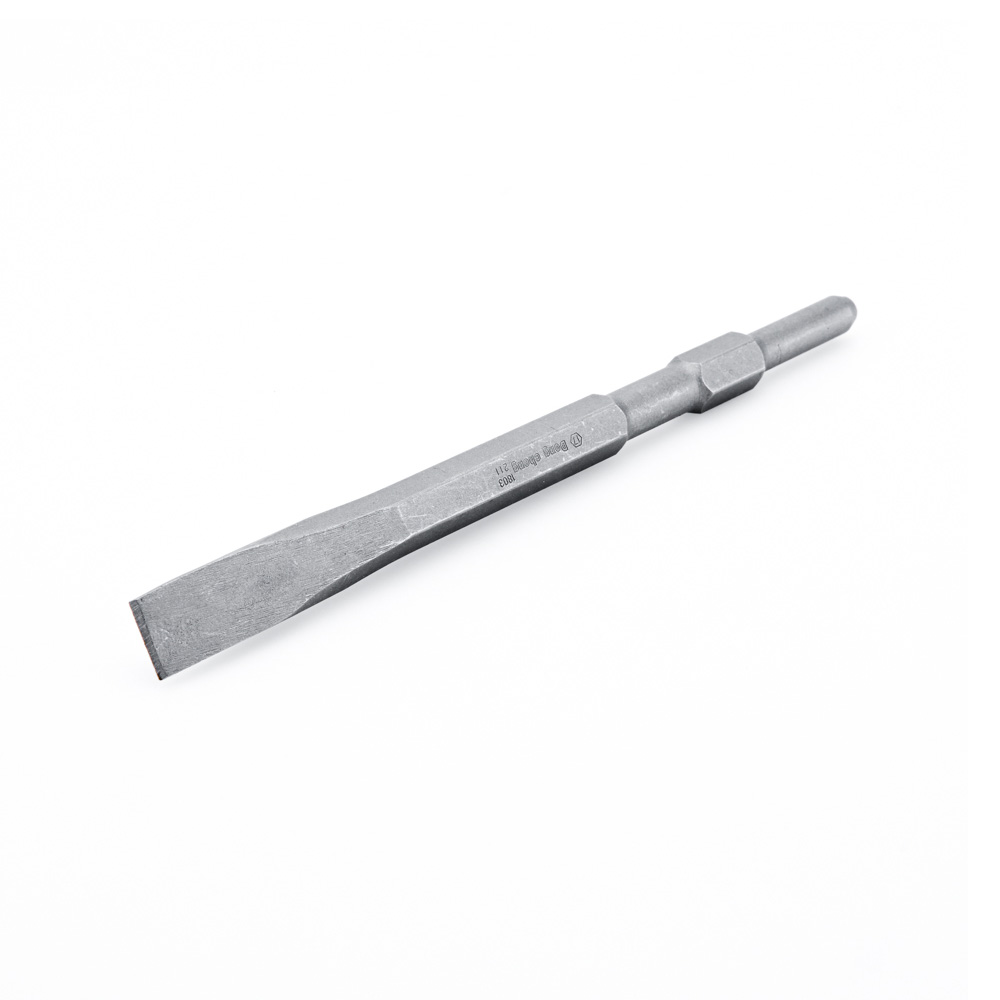 CINCEL HEXAGONAL PLANO DE 17 MM X 280 MM DE LARGO P/ROTOMARTILLO DEMOLEDOR DZG06-6S