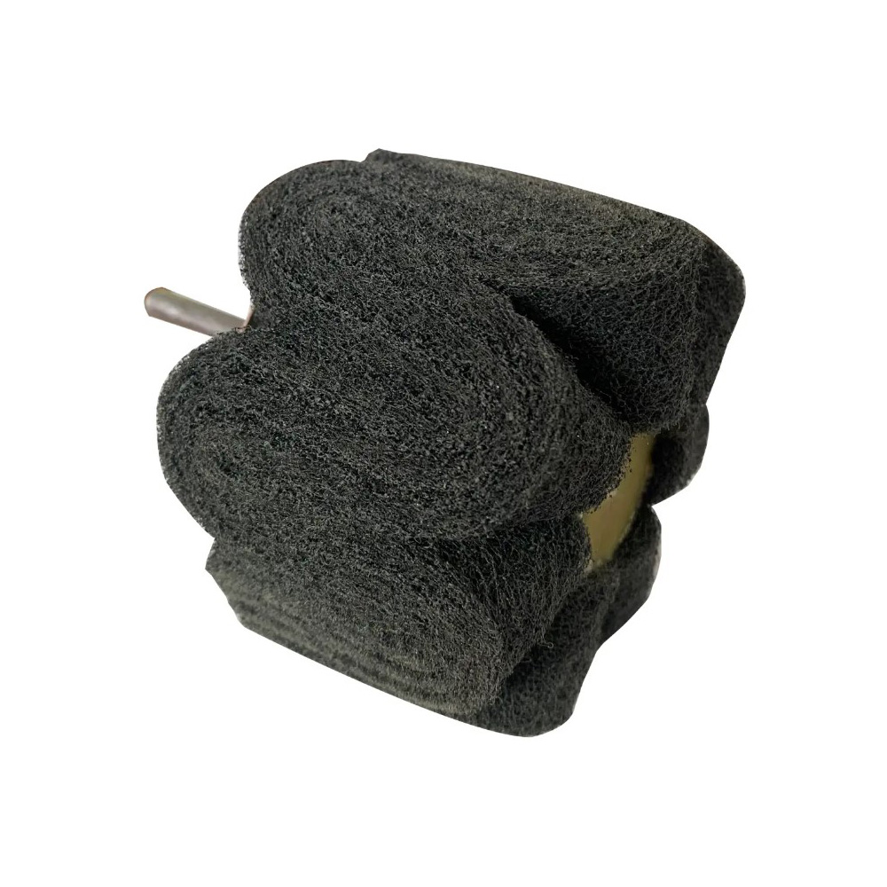 RUEDA DE FIBRA SIN COSTURA CON VÁSTAGO DE CARBURO DE SILICIO GRANO MUY FINO DE 76 X 50 X 6.4MM