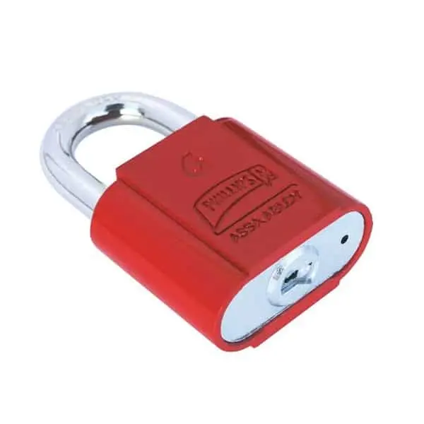 CANDADO GANCHO CORTO COLOR ROJO (PHI-1528)