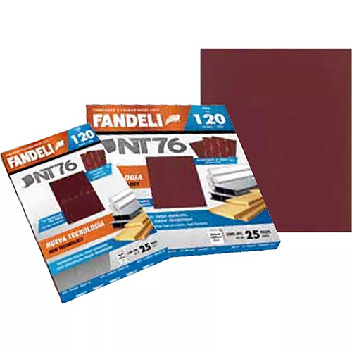 LIJA DE ESMERIL GRANO 120 (NT76 ECONOMICA) (PAQ. 25 PZAS.)